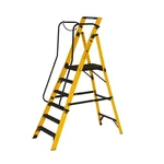 Youngman FRP fiberglass 5 Steps (1.27 m) Industrial Ladder with Safety Wire (5 Steps + Platform)
